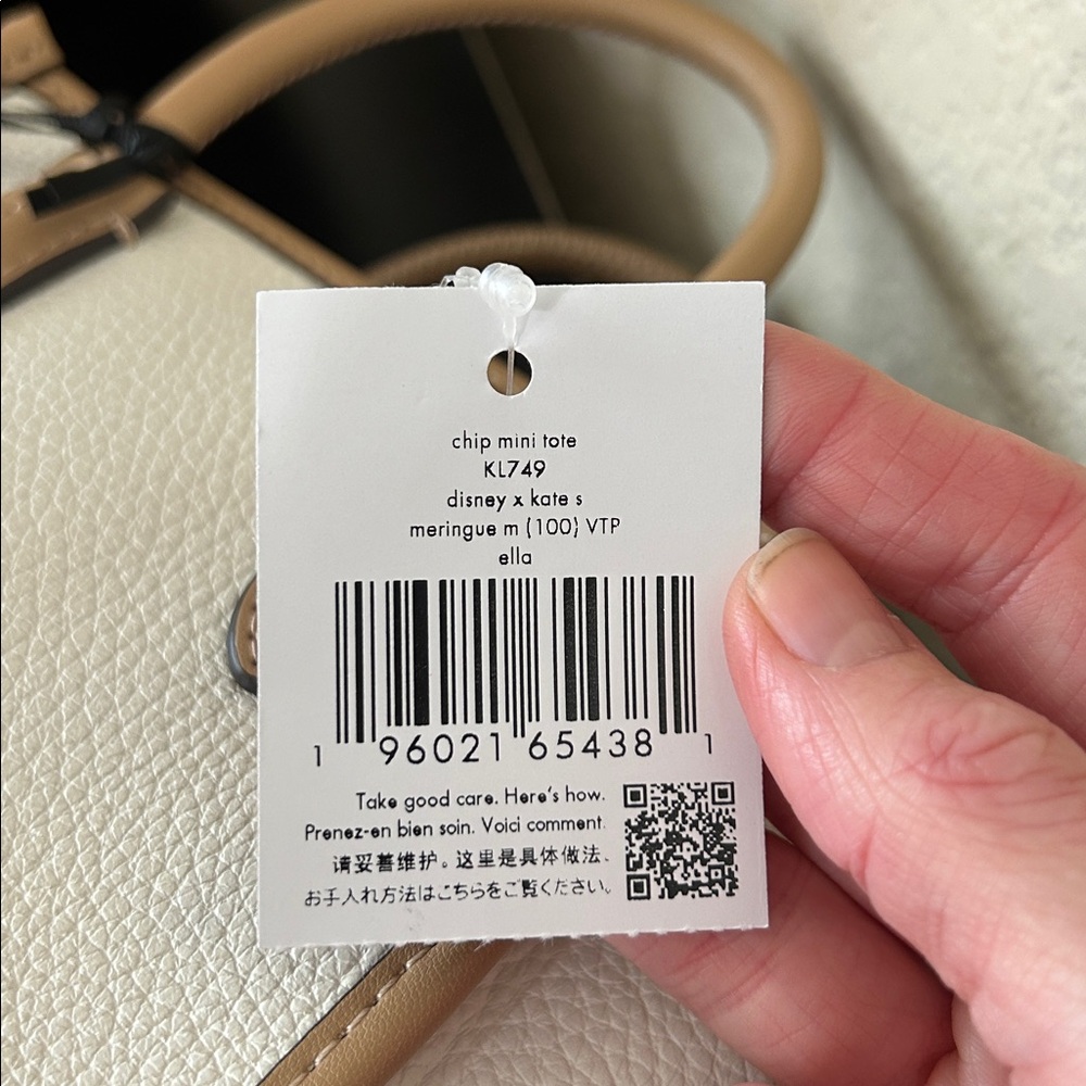 Kate Spade x Disney NWT Chip N Dale Mini Ella Tote Limited Edition - Picture 16 of 17